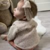 Gepersonaliseerde teddy bodywarmer met geborduurde naam