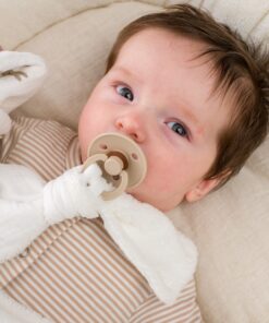 speendoek van hydrofiel met bamboe teddy en konijntjes. Heerlijk zacht voor jouw baby.