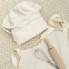 luxe linnen verstelbare koksmuts, het perfecte cadeau voor de keukenprins en keukenprinses.