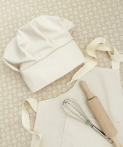 luxe linnen verstelbare koksmuts, het perfecte cadeau voor de keukenprins en keukenprinses.